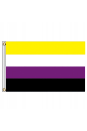 Other LGBT RAINBOW FLAG LARGE 90x150cm NON-BINARY F1