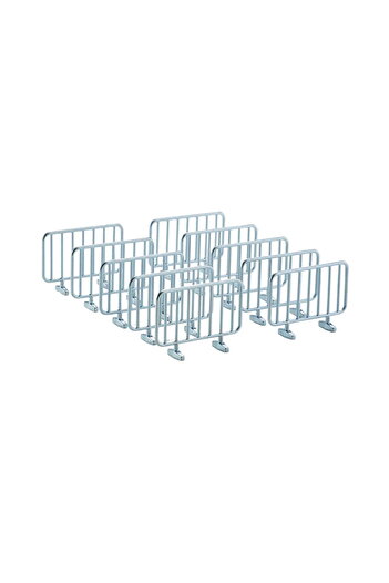Siku Metal Barrier Set 10 Pieces 2464 Silver Aluminum 1:32