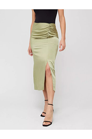 VERY BY VERY midi skirt, green