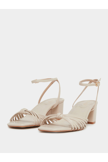 Raid By Styli Aanvi Strappy Knotted Block Heel Sandals