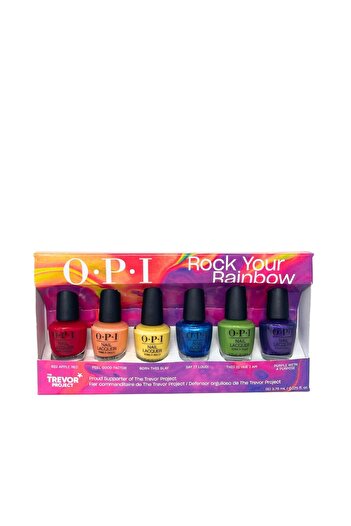 OPI Set of 6 nail polish shades, Opi, NL, Rock Your Rainbow Collection, 6 x 3.75ml