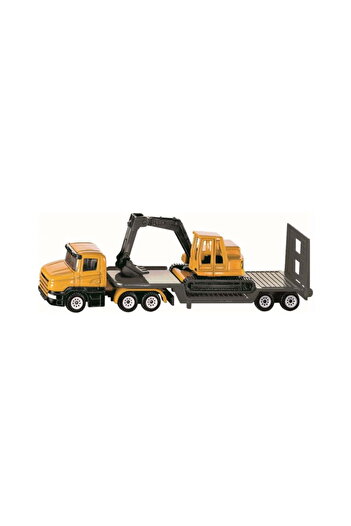 Siku Metal Toy Scania Truck with Platform and Excavator 1611