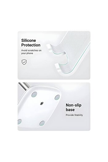 Ugreen LP177-60343B Desktop Phone Stand for Tablet and Phone Silver