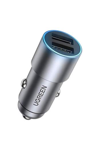 Ugreen Dual USB-A 24W Car Charger - Black (UGN-ED018-50875B)