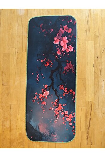 sgeteknoloji SGE TEKNOLOJİ 70X30 CM ФОСФОРНИЙ ШВОВИЙ ЧЕРЕШНЕВИЙ КВІТКА ТЕМА НЕСКОЛЬЗЯЩАЯ ОСНОВА SPEED ПОВЕРХНЯ ГРАВЕЦ МИШКА