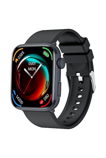 SMARTECH Smartwatch S866, Black, Glucometer Sensor, Heart Rate, Bluetooth, 1.85 inch
