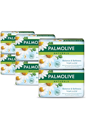 Palmolive Naturals Bar Soap Balanced and Mild with Chamomile and Vitamin E 120gm (6 Pack)