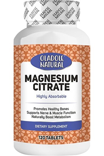 Oladole Natural Highly Absorbable Magnesium Citrate 420Mg 120 Tablets