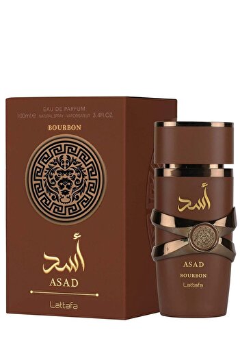 lattafa Asad Bourbon Eau De Parfum 100ml | Long Lasting Arabic Fragrance for Men | Bold Woody Scent