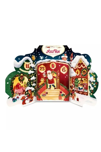 Yogi Selectie de ceaiuri bio de Craciun, Calendar Advent, 24 pliculete, 45.6g Tea
