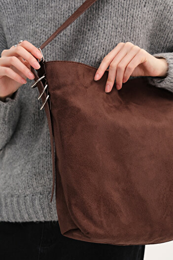 Addax Suede Tote Bag Ç1057