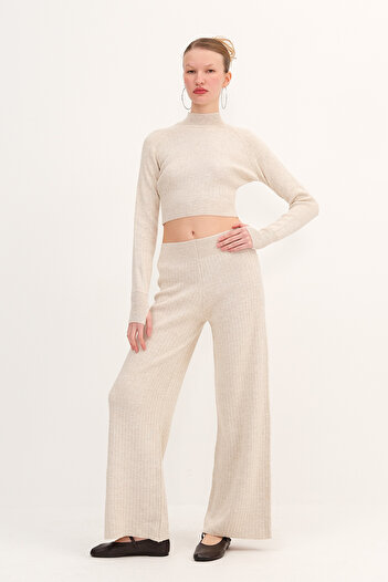 Addax Knitwear Bottom-Top Double Set Tkm2917
