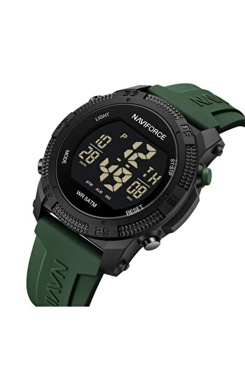 Naviforce Men's Wristwatch Sport Digital Fashion Army Style Military Casual Green