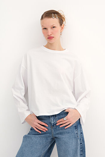Addax Long Sleeve Basic T-Shirt B10571