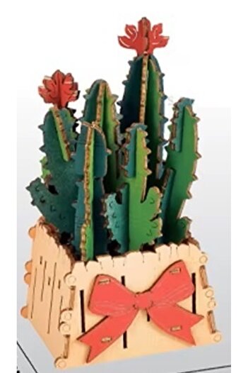 OEM 3D Wooden Puzzle 46 Pieces - Potted Cacti