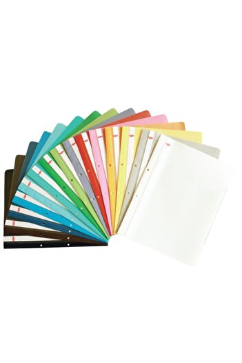 daço Plastic Folders with Fastener, Color Turquoise, Material PVC, 50 pcs/set