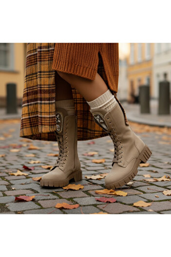 Lush Fashion Damadin Suede Boots Code: DA103 (W3)