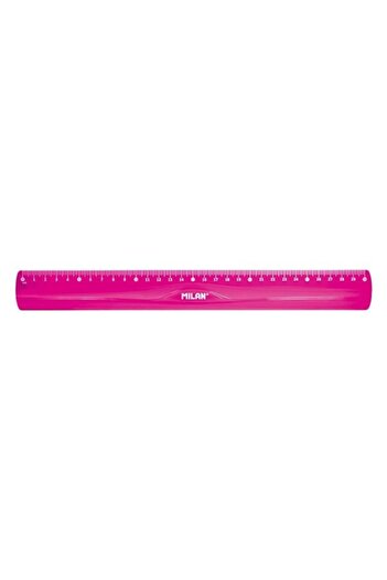 Milan Flexible Ruler, Color Pink, Material Plastic, Size 30 cm