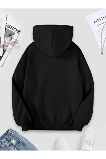 AEMİ Unisex Brooklyn Printed Hooded Sweatshirt and Jogger Sweatpants - Top and Bottom Set