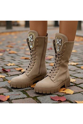 Lush Fashion Damadin Suede Boots Code: DA103 (W3)