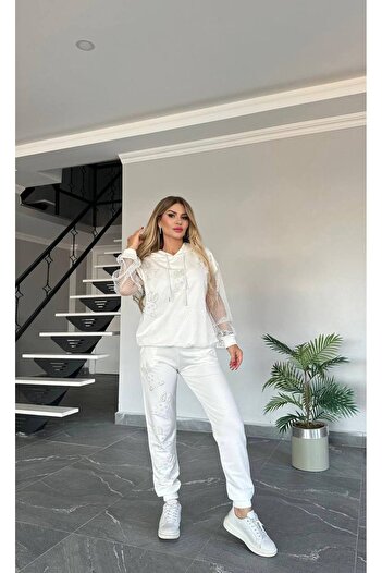 Bella Belluci New Season Mesh Tracksuit Set