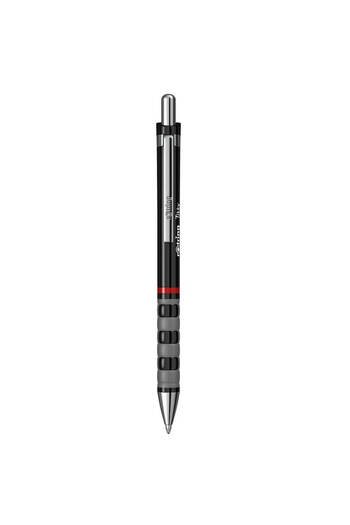 Rotring Pix cu bilă, culoare neagră, material plastic și metal, vârf de 0,7 mm, cerneală albastră
