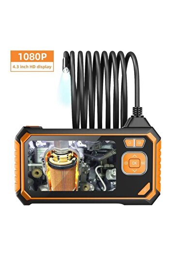 OEM Camera Endoscopica Profesionala 113B-1, Lentila 8mm, 2MP, Ecran 4.3 inch IPS, Slot Card, Cablu 5m