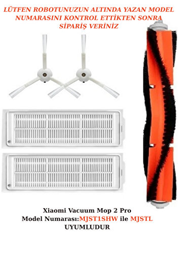 RotRever Filtru Hepa compatibil Xiaomi Vacuum Mop 2 Lite (MJSTL) Mop 2 Pro (MJST1SHW), set de înlocuire perie-5 bucăți