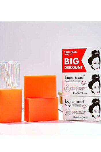 Guanjing Whitening Kojic Acid Soap 100 g * 3 Pcs