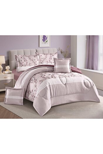 SNOOZYL Luxury winter double bed sheet with a floral design, size 240*260 cm