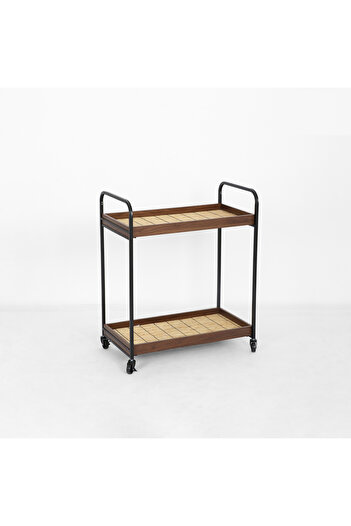 DEC13 Practical serving cart with a modern and elegant design
