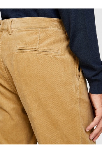 Sisley Men's 100% Cotton Slim Fit Corduroy Pants 323A4Sfrsf03D-Sis25R
