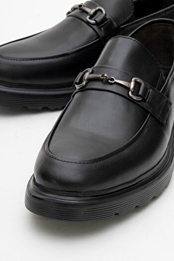 depderi Genuine Leather, 4 Seasons, Laceless, Inner and Outer Leather, Men's Shoes