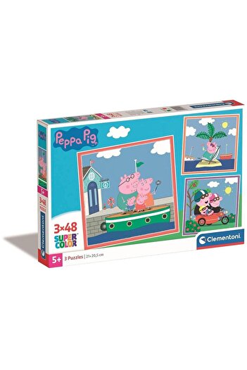 CLEMENTONI Peppa Pig Puzzle: Relaxation 3x48 pieces