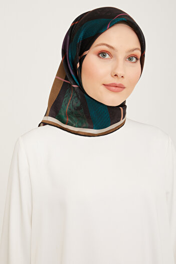 Armine Silk Scarf 9023D (Sura) (Nostalji̇)-07