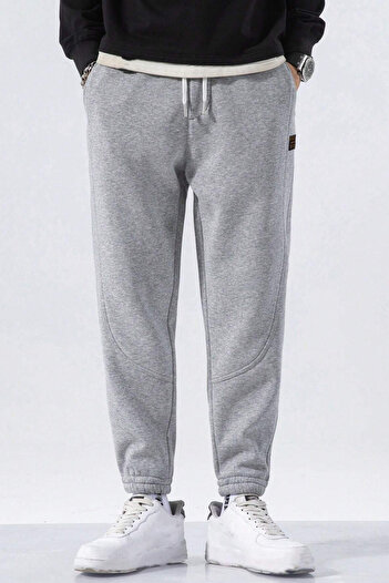 GENIUS STORE Erkek Eşofman İçi Polarlı Bağcıklı Bel Jogger Spor Eşofman Altı SPOR-ESF001