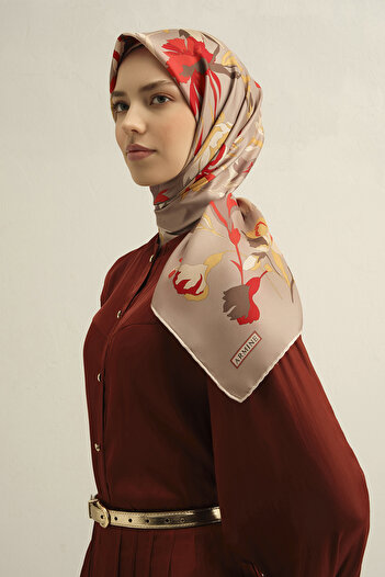 Armine Silk Scarf 9342D (Twill)-37