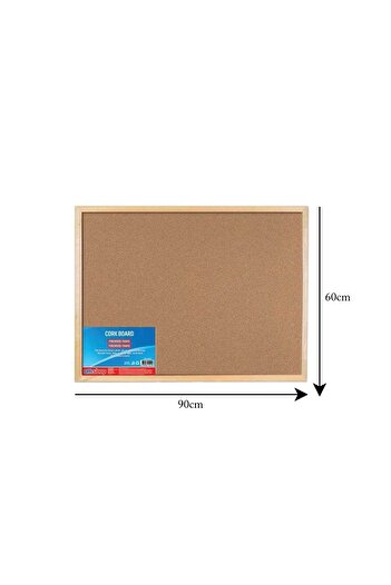 Offishop Cork board, wooden frame, 60x90 cm -