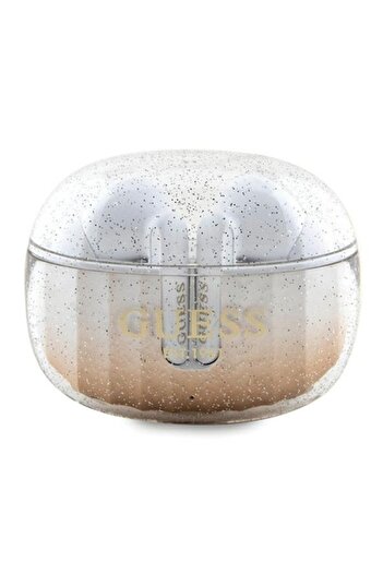 Guess Stație de andocare Bluetooth Casti, Wireless, Gradient de sclipici, Auriu