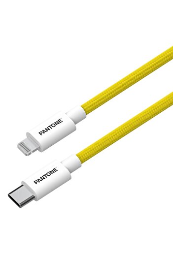 Pantone MFi Lightning - USB-C Cable 1.5m PT-CTL002-5 Yellow 102C