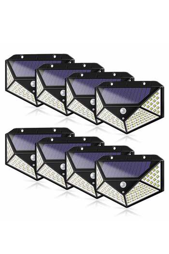 Generic 8Pairs Solar Outdoor LED Light with Light Reflector Outdoor Waterproof for Front Door Yard Garage De