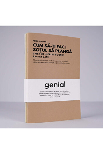 WonderStore Funny gift for husband - Set of 3 brilliant notebooks - Lists to declutter the mind