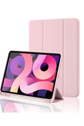Generic iPad 10th Generation Case with Pencil Holder - Pink