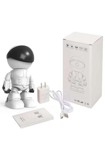 Generic 1080P Robot IP Camera 360° Wireless Security for Smart Home - Monitoring Pets & Babies