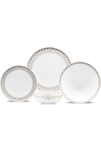 STOREMAX Chains 24 Piece Dinnerware Set for 6 People 1088605
