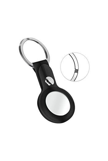 OEM Silicone keychain case for Apple AirTag, black
