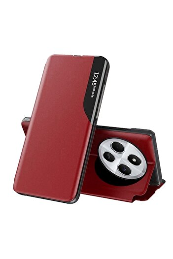 SOHO High Protection Case for Xiaomi Elegant Rubymi 14C / Poco C75, D52 - Faux Leather, Elegant Ruby