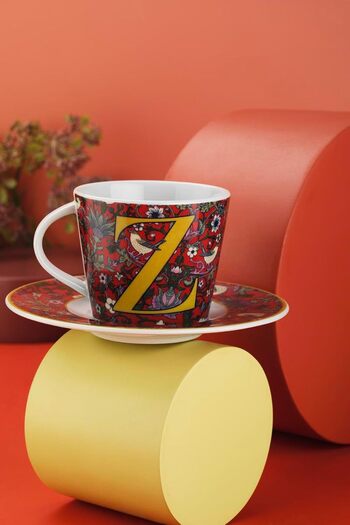 STOREMAX Toledo 2-Piece Single Tea Set, Z, Red 1088605