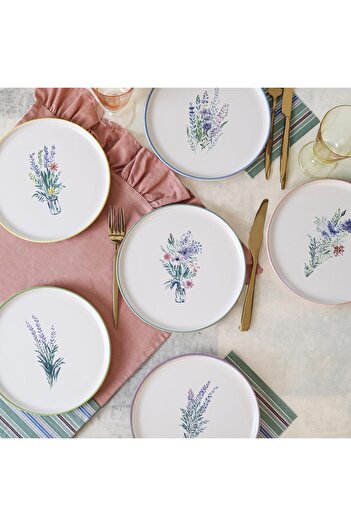 STOREMAX Cake Plate 22 cm 6 Pieces 21788-93 1088605