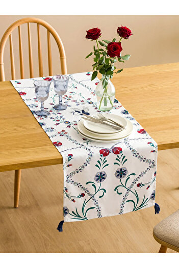 LC Waikiki Lcw Home Mixed Flower Printed Runner 45X150 cm